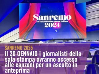 Sanremo 2025: i brani in anteprima!